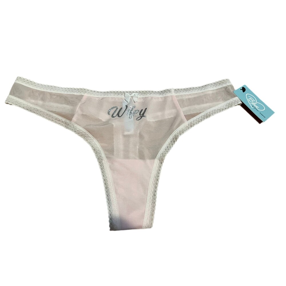 Blue by Betsey Johnson "Wifey" Thong Panty - Med
